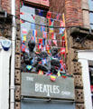 Sculpted fab four at Beatles Shop on Mathew Street. Liverpool, England