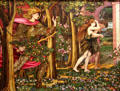 Expulsion from Eden painting by John Roddam Spencer Stanhope at Walker Art Gallery. Liverpool, England.