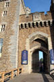 Entrance to Cardiff Castle. Cardiff, Wales.