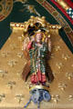 Detail of Love Conquers All chimneypiece in Winter Smoking Room at Cardiff Castle. Cardiff, Wales.