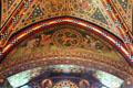 Detail of ceiling in Winter Smoking Room at Cardiff Castle. Cardiff, Wales.