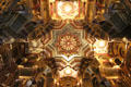 Islamic style gilded ceiling in Arab Room at Cardiff Castle. Cardiff, Wales.