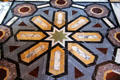 Italian marble floor in Arab Room at Cardiff Castle. Cardiff, Wales.