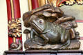 Frog sculpture in Banqueting Hall at Cardiff Castle. Cardiff, Wales.