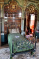 Lord Bute's Bedroom, located in the Bute Tower, at Cardiff Castle. Cardiff, Wales.