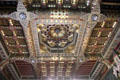 Ceiling in Small Dining Room at Cardiff Castle. Cardiff, Wales.