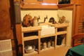 Kitchen, equipped to late 19th-early 20thC, at St Fagans National Museum of History. Cardiff, Wales.