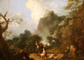 Landscape with Banditti: the Murder painting by Richard Wilson at National Museum of Wales. Cardiff, Wales.