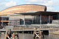 Millennium Centre in background at Cardiff Bay. Cardiff, Wales.