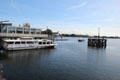 View of expanse of Cardiff Bay. Cardiff, Wales.