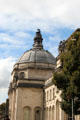 Dome of Cardiff City Hall topped by Welsh dragon sculpted by Henry Charles Fehr. Cardiff, Wales.