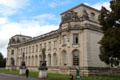 Cardiff Crown Court designed to complement the nearby Cardiff City Hall. Cardiff, Wales.