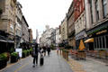 Pedestrian Mall in Cardiff City Centre. Cardiff, Wales.