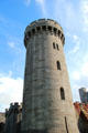Tower of Penrhyn Castle. Bangor, Wales.