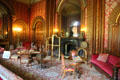 Drawing Room with lighter decorative style considered more suitable for ladies at Penrhyn Castle. Bangor, Wales.