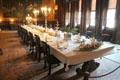 Formal dining room at Penrhyn Castle. Bangor, Wales