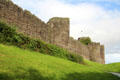 Conwy Castle walls. Conwy, Wales.