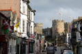 Tower on Conwy Castle viewed from Castle St. Conwy, Wales