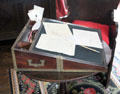 Portable slanted writing desk at Plas Newydd. Llangollen, Wales.