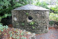 Dovecote for keeping doves or pigeons in garden at Plas Newydd. Llangollen, Wales.