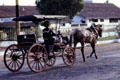 Horse-drawn carriage. Jogyakarta, Indonesia.