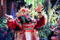 Barong dancer in colorful sacred costume. Bali, Indonesia.