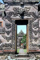 Carved gate into courtyard at Denpasar Museum. Bali, Indonesia.