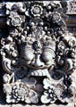 Carved face of Pura Taman Ayun temple at Mengwi. Bali, Indonesia.