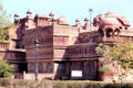 Bikaner Palace which is now run as a hotel. India.
