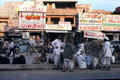 Shop signs & vendors in Jodhpur market. India.