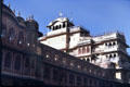 Upper structure of Jaipur city palace. India.