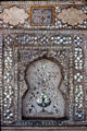 Mirrors & stonework formed into patterns on Amber Palace, Jaipur. India
