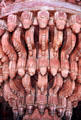 Top of carved column in palace at Fatehpur Sikri. India.