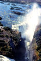 Gorge of Victoria Falls seen from air. Zimbabwe.