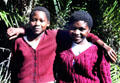 Local students tour Victoria Falls. Zimbabwe.