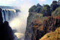 Cliffs of Victoria Falls gorge. Zimbabwe.