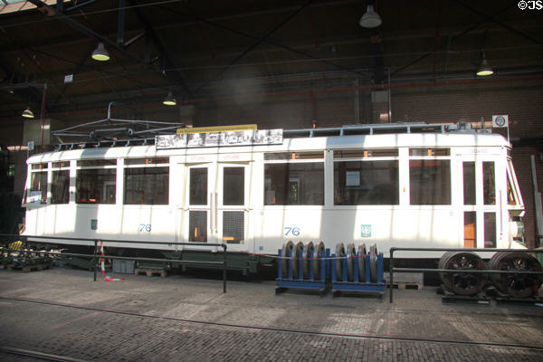 Tram 76 at Arnhem Openlucht Museum. Arnhem, Netherlands.