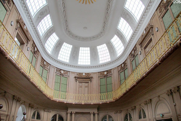 Main gallery with dome providing light at Teylers Museum. Haarlem, Netherlands.