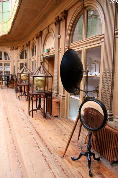 Antique display cases at Teylers Museum. Haarlem, Netherlands.