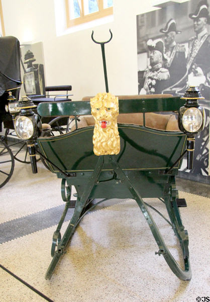 Lion's Head Sleigh (1925), made by G.C. Schimmel, Apeldoorn,. Netherlands.