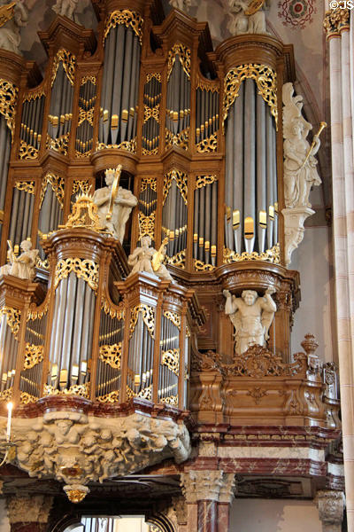 Schnitzer organ (1721) built by Arp Schnitzer at St. Michael's Church. Zwolle, Netherlands.