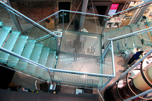 Modern interior of ANNO Stadsmuseum Zwolle. Zwolle, Netherlands.