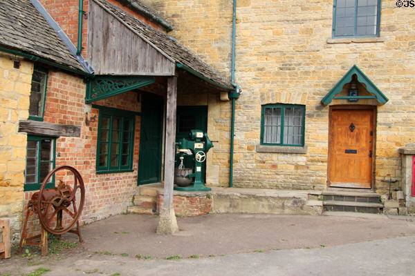 Outer courtyard of Old Mill. Lower Slaughter, England.