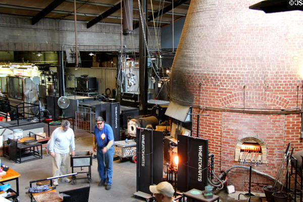 Glass blowing demonstration area at Museum of American Glass. Milville, NJ.