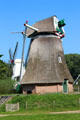 Windmills at Arnhem Openlucht Museum. Arnhem, Netherlands.