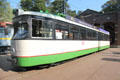 Modern electric powered tram 631 at Arnhem Openlucht Museum. Arnhem, Netherlands.