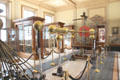 Gallery with scientific & electrical instruments at Teylers Museum. Haarlem, Netherlands