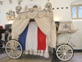 Ceremonial hearse in use since the first part of the 20thC & converted to white in 1934, rather than its original black, for funeral of Prince Hendrik, husband of Queen Wilhelmina, to reflect his belief that death is the beginning of eternal life. Het Loo, Netherlands.