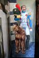 Mural of soldier and lion at National Tin Figures Museum. Ommen, Netherlands.