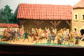 Tin figure diorama showing Vikings conquering an English monastery at National Tin Figures Museum. Ommen, Netherlands.